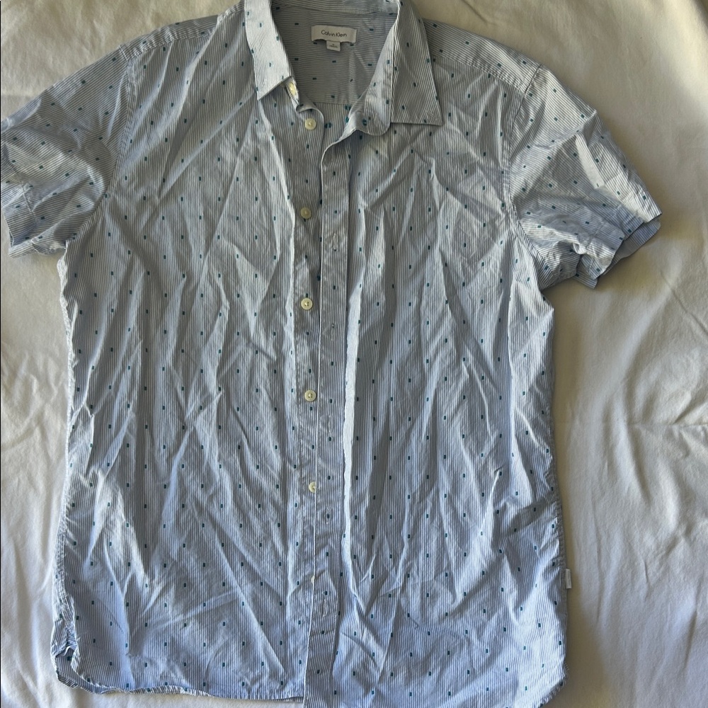 Calvin Klein Sky Blue Casual Shirt